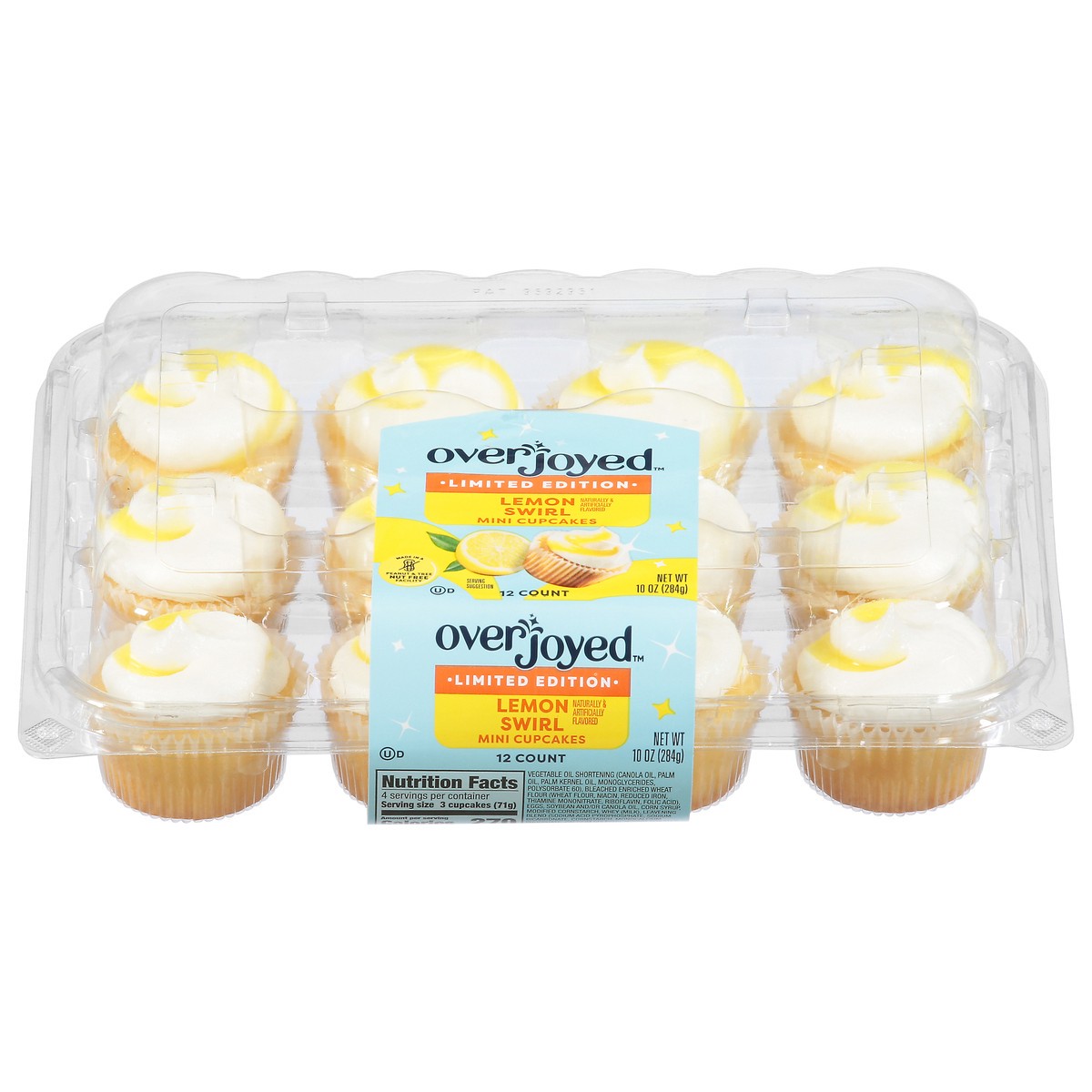 slide 1 of 4, Overjoyed Lemon Mini Cupcakes 10 Oz - 10 OZ, 10 oz