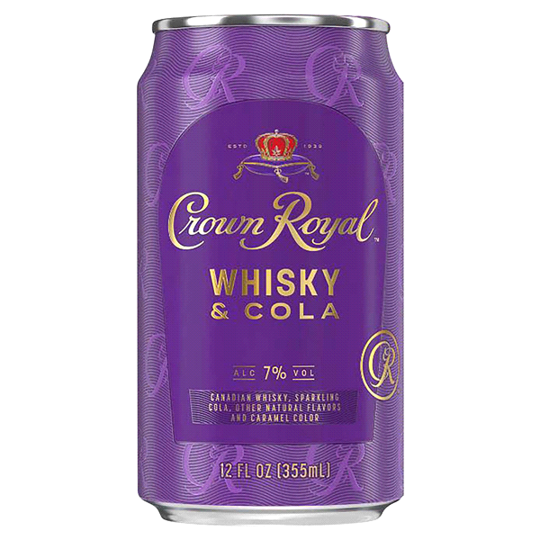 slide 1 of 1, Crown Royal Whiskey & Col, 355 ml
