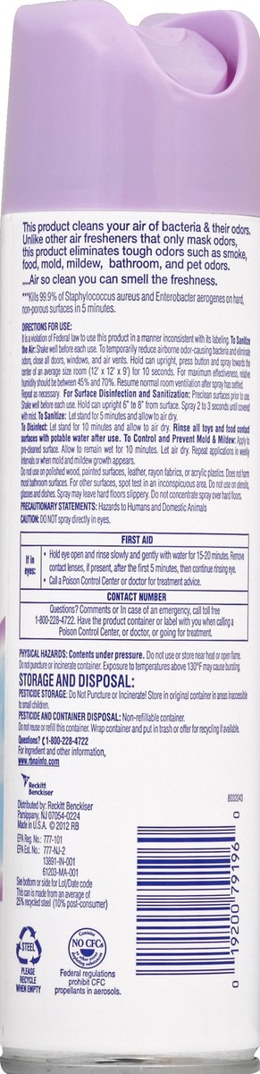 slide 2 of 3, Lysol Sanitizing Spray 10 oz, 10 oz