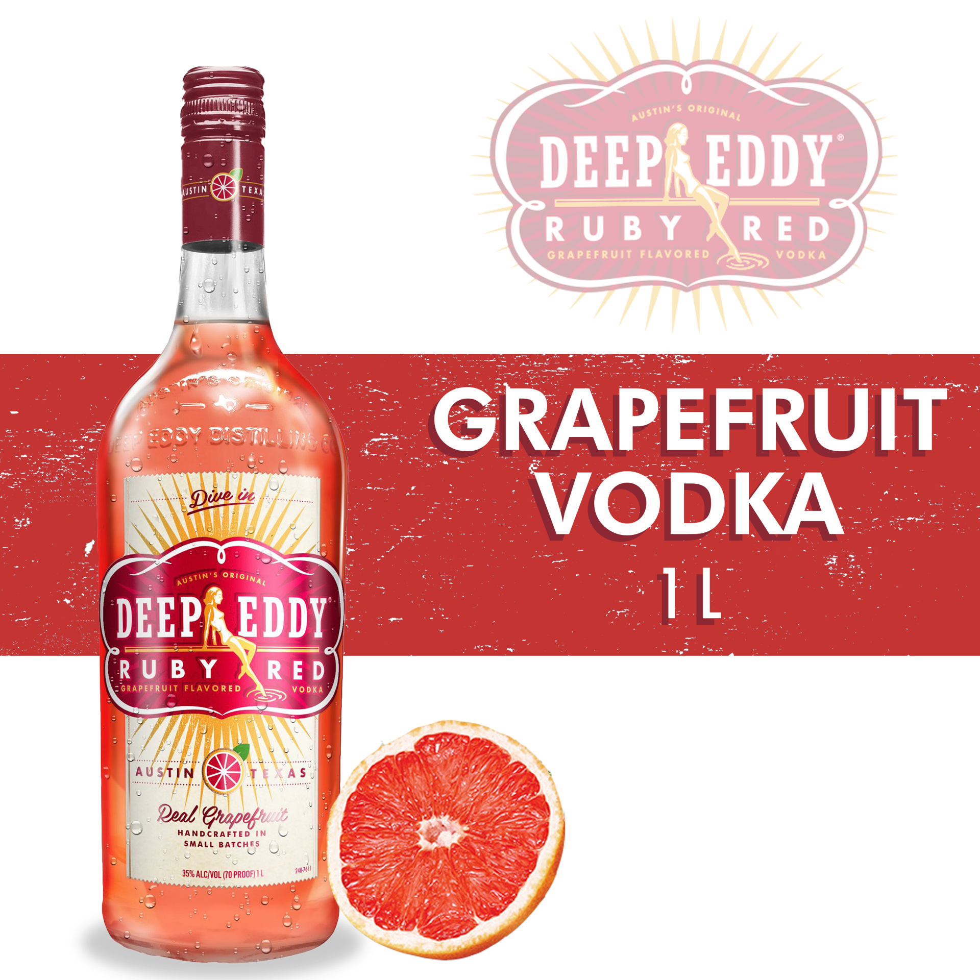 slide 3 of 3, Deep Eddy Ruby Red Vodka, 1 liter