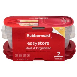 Rubbermaid EasyStore 3.57 Cups Food Storage Container 2 Each