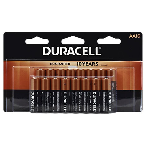 slide 1 of 1, Duracell Coppertop Aa Alkaline Batteries, 16 ct