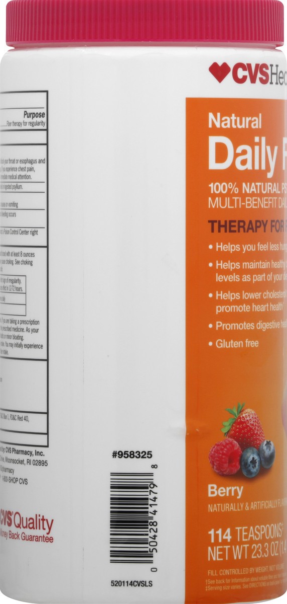 slide 9 of 11, CVS Health S Health Natural Daily Fiber Supplement, Berry, 114 Doses, 1 ct