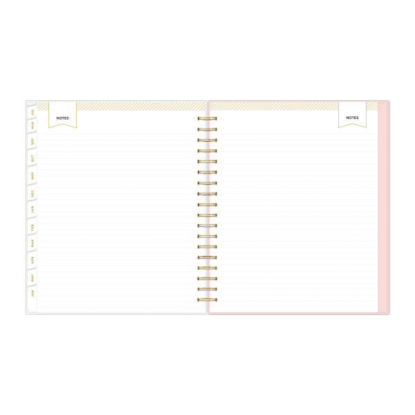 slide 5 of 6, 2024-2025 Day Designer Daily/Monthly Planning Calendar, 8"" X 10"", Annabel Blush Frosted, July To June, 147768, 1 ct