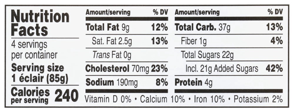slide 4 of 5, Superior on Main Eclairs, 4 ct