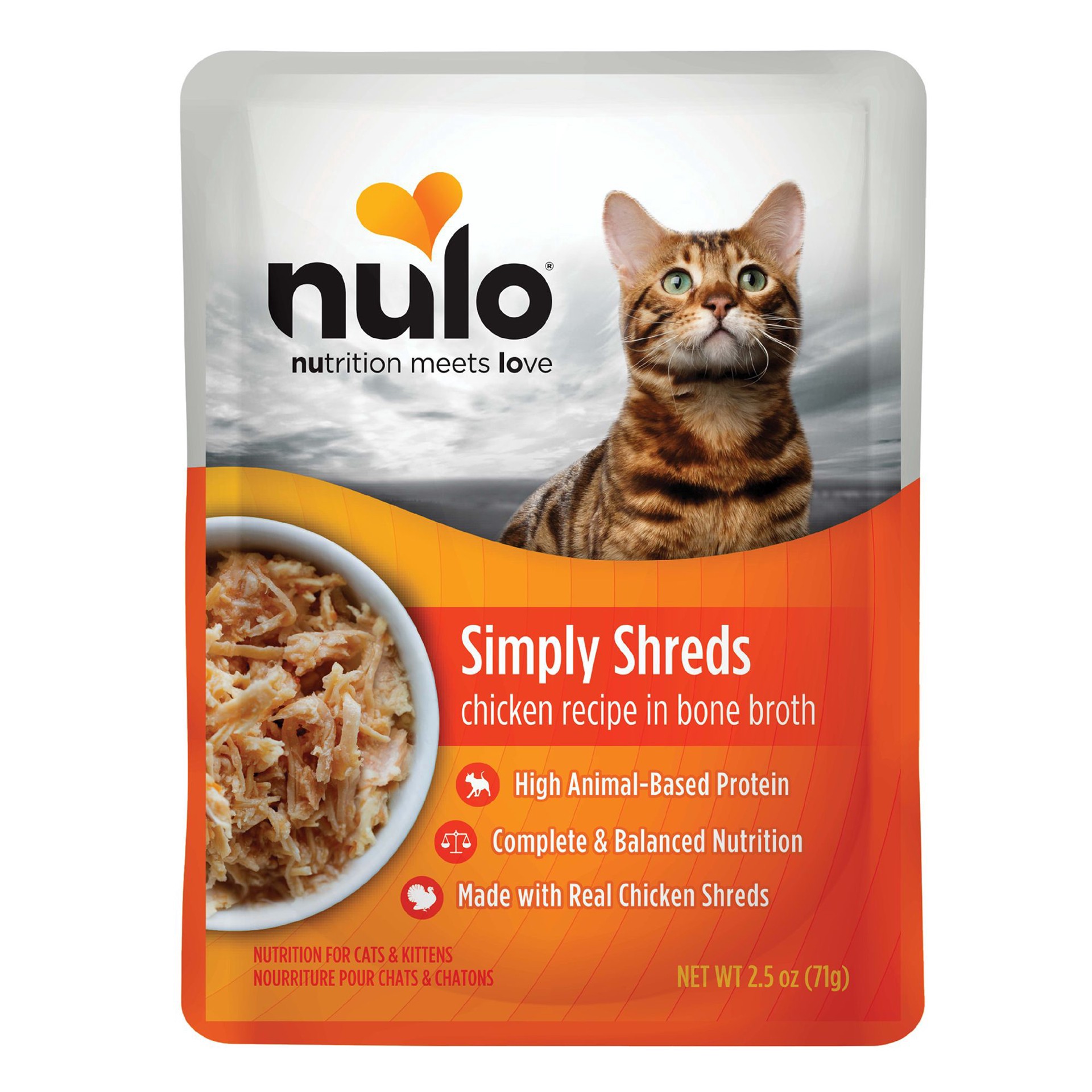 slide 1 of 1, Nulo Simply Shreds Cat Food Topper - High Protein, 2.5 Oz, 2.5 oz