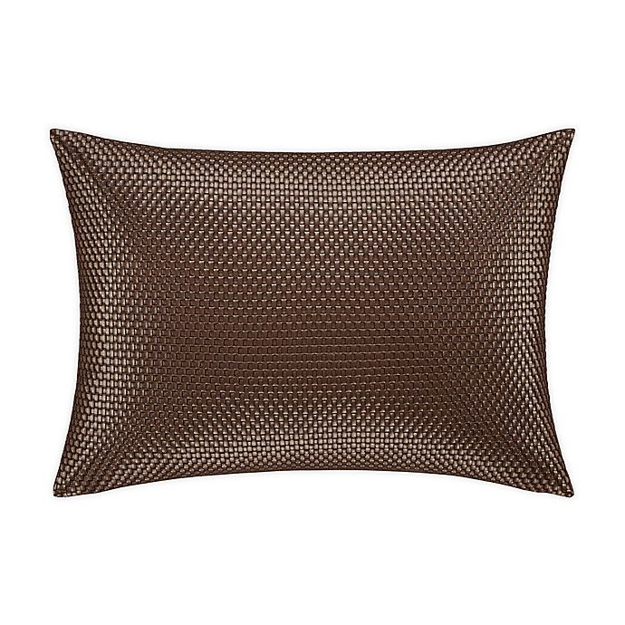 slide 1 of 2, J. Queen New York Mesa Boudoir Pillow - Chocolate, 1 ct