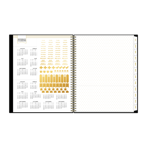 slide 2 of 6, 2024-2025 Day Designer Weekly/Monthly Planning Calendar, 8-1/2"" X 11"", Black, July To June, 144863, 1 ct