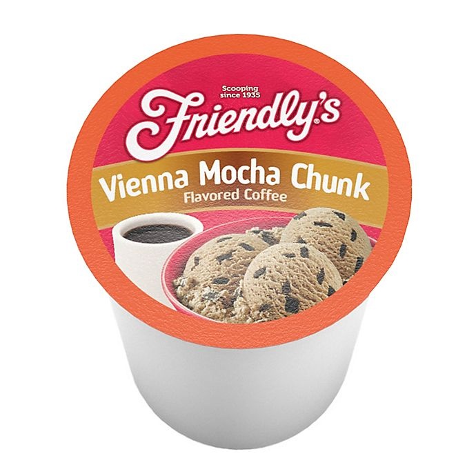 slide 2 of 3, Friendly's Vienna Mocha Chunk Coffee for Single Serve Coffee Makers, 18 ct