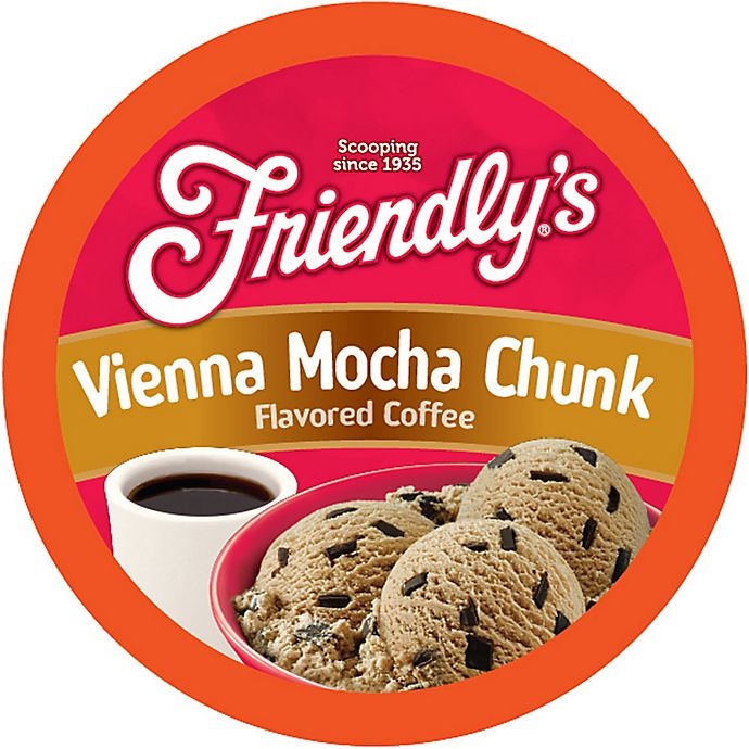 slide 1 of 3, Friendly's Vienna Mocha Chunk Coffee for Single Serve Coffee Makers, 18 ct