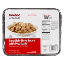 slide 1 of 1, GFS Swedish-Style Sauce With Meatballs, 160 ct