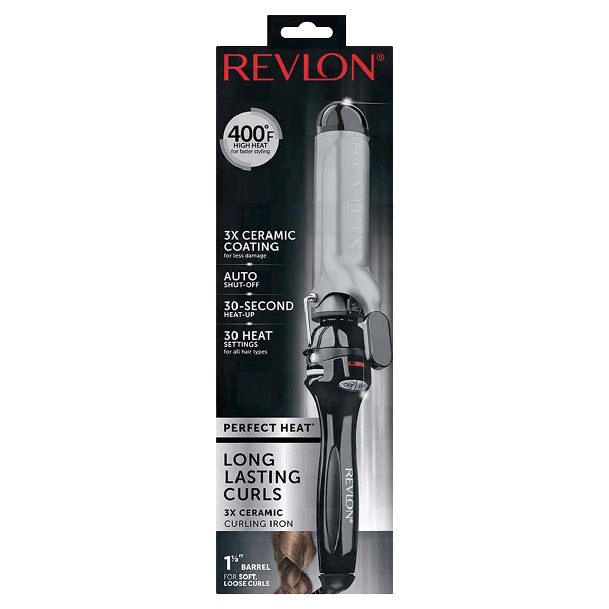 slide 1 of 2, Revlon Perfect Heat Ceramic Curling Iron, 1.5 in