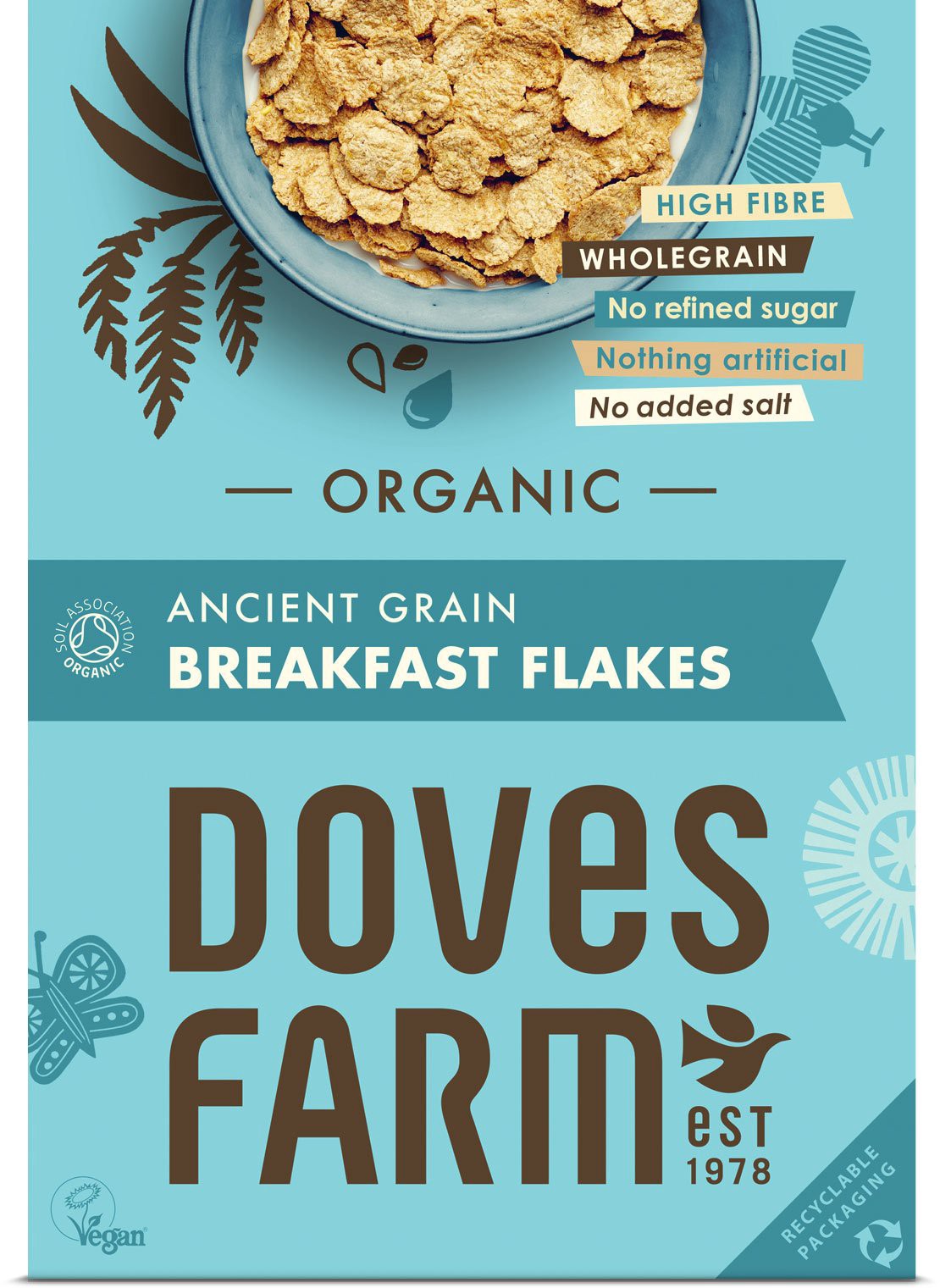 slide 1 of 1, Doves Farm Organic Ancient Grain Breakfast Flakes, 13.23 oz