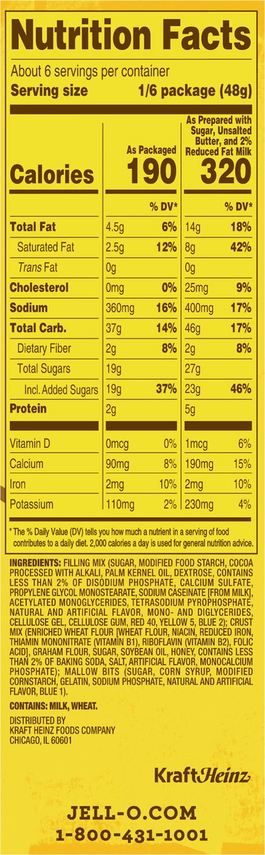 slide 5 of 14, Jet-Puffed No Bake S'mores Dessert Kit with Marshmallow Bits, Filling Mix & Crust Mix, 10.1 oz Box, 10.1 oz