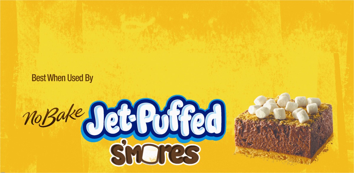slide 9 of 14, Jet-Puffed No Bake S'mores Dessert Kit with Marshmallow Bits, Filling Mix & Crust Mix, 10.1 oz Box, 10.1 oz