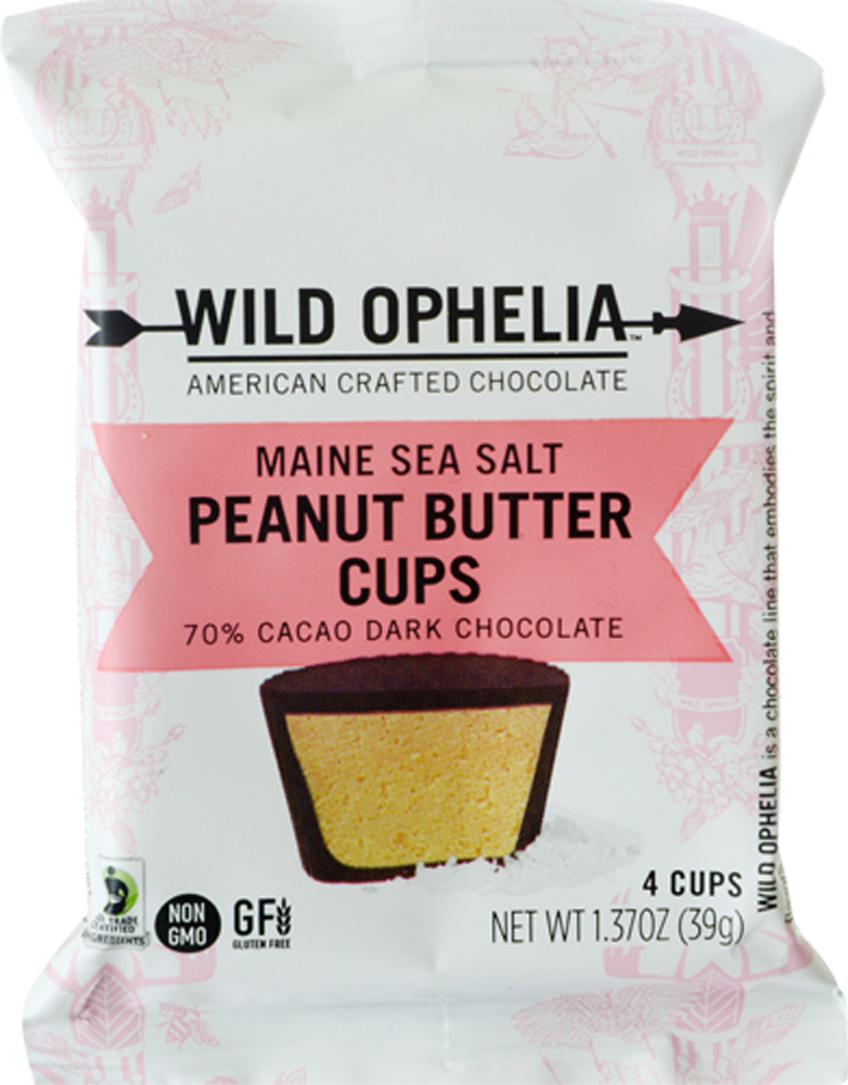 slide 1 of 5, Wild Ophelia Peanut Butter Cups 4 ea, 4 ct