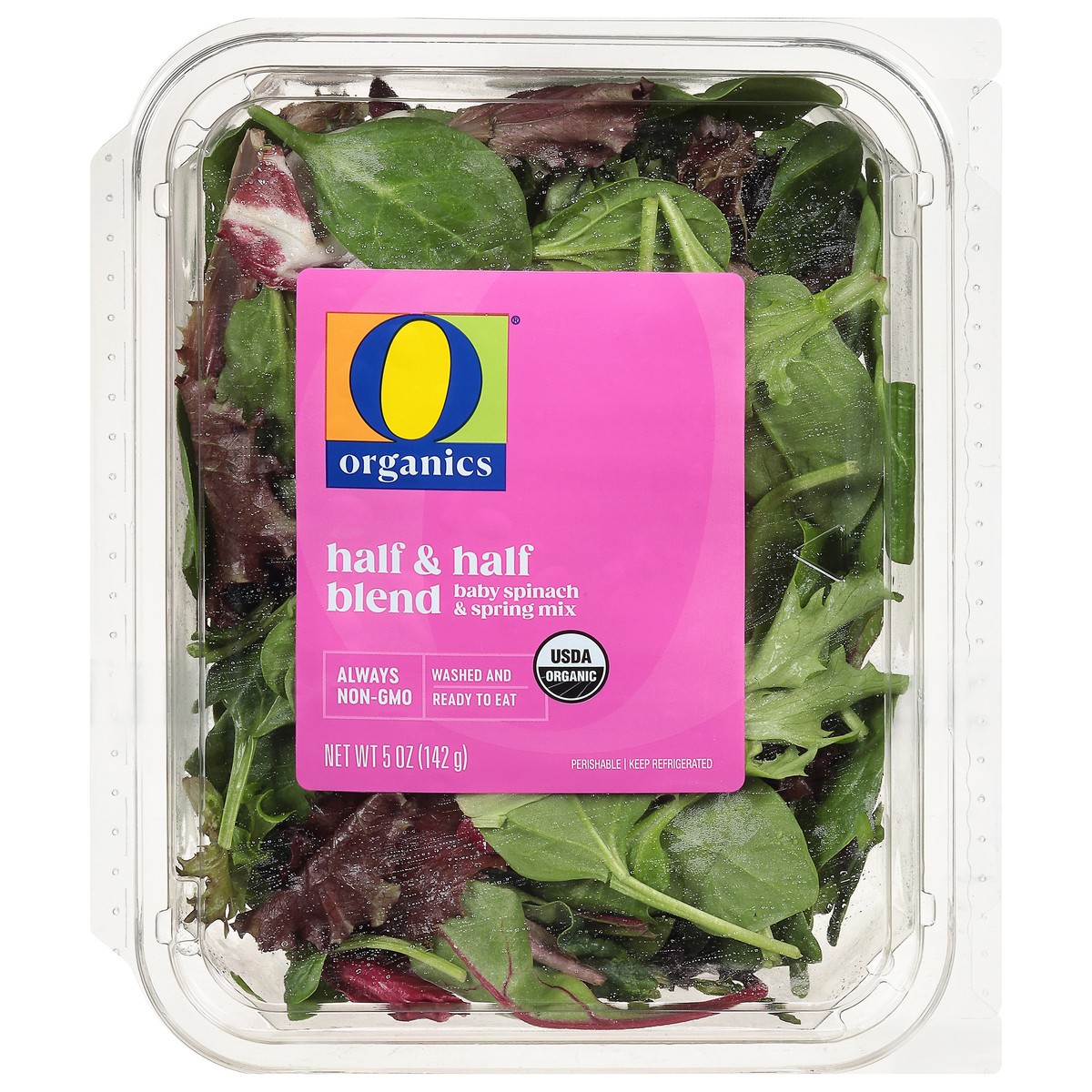 slide 1 of 9, O Organics Half & Half Salad Blend, 