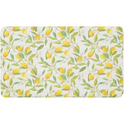 Natco Home Lemon & Bloom Spray Yellow 20x36 Comfort Mat