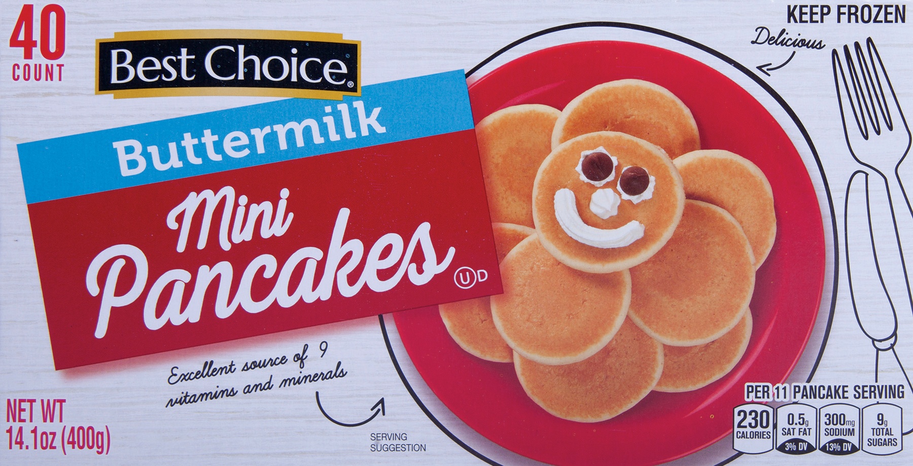 slide 1 of 1, Best Choice Buttermilk Mini Pancakes, 14.1 oz