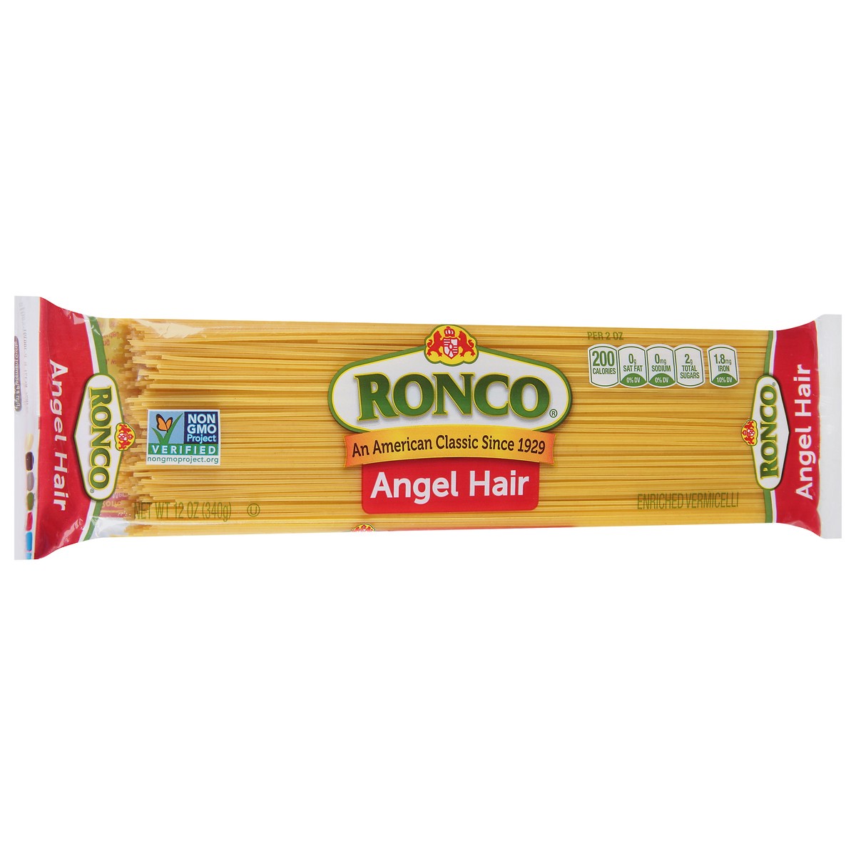 slide 5 of 11, Ronco Angel Hair Pasta 12 oz, 12 oz