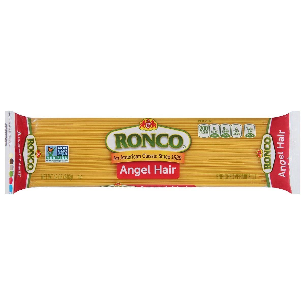 slide 1 of 11, Ronco Angel Hair Pasta 12 oz, 12 oz