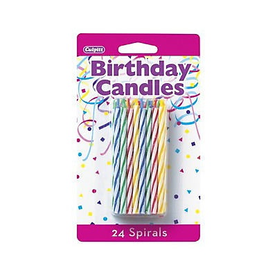slide 1 of 1, DecoPac Skinny Assorted Candles, 24 ct