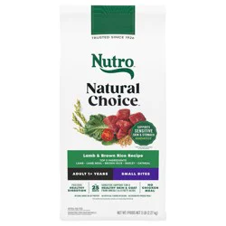 Nutro Natural Choice Lamb, Vegetable and Rice Flavor Small Bites Adult Dry Dog Food - 5lbs