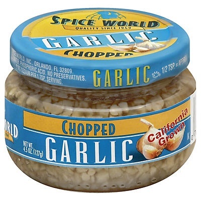 slide 1 of 1, Spice World Chopped Garlic, 4.5 oz