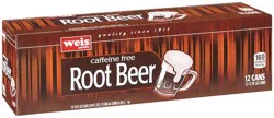 Weis Quality Caffeine Free Root Beer - 12 Pack Soda