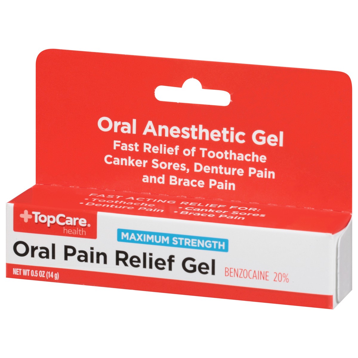 slide 3 of 10, TopCare Health Gel Maximum Strength Oral Pain Relief 0.5 oz, 0.5 oz