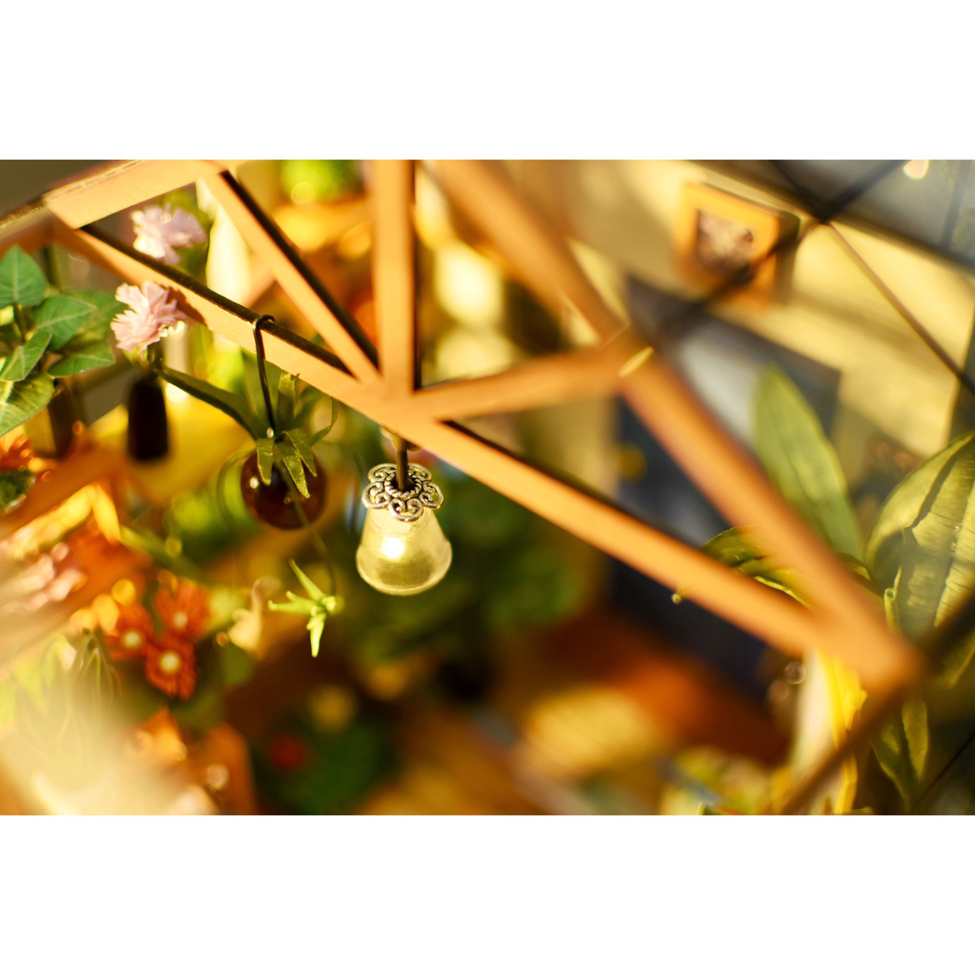 slide 9 of 10, Robotime Rolife Cathy's Flower House Diy Miniature House Kit, 6.89 in x 7.68 in x 6.89 in