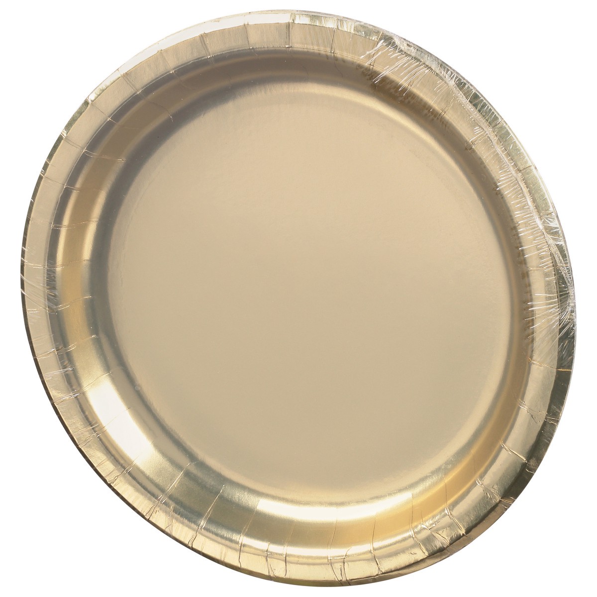 slide 7 of 10, Touch of Color Gold Plates 8 ea, 8 ct