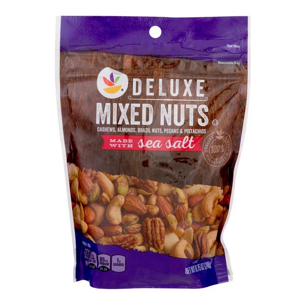 slide 1 of 1, Giant Deluxe Mixed Nuts made with Sea Salt, 8.75 oz