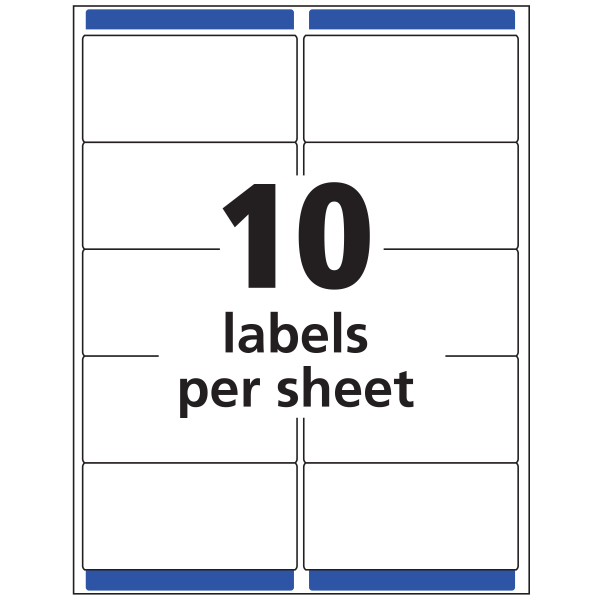 slide 6 of 8, Avery 18663 Clear Easy Peel Inkjet Shipping Labels, 100 ct; 2 in x 4 in