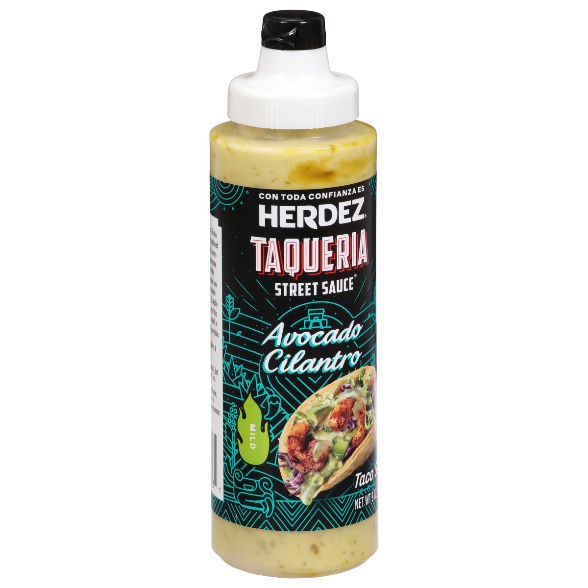 slide 2 of 9, HERDEZ TAQUERIA STREET SAUCE Avocado Cilantro Mild, 9 oz