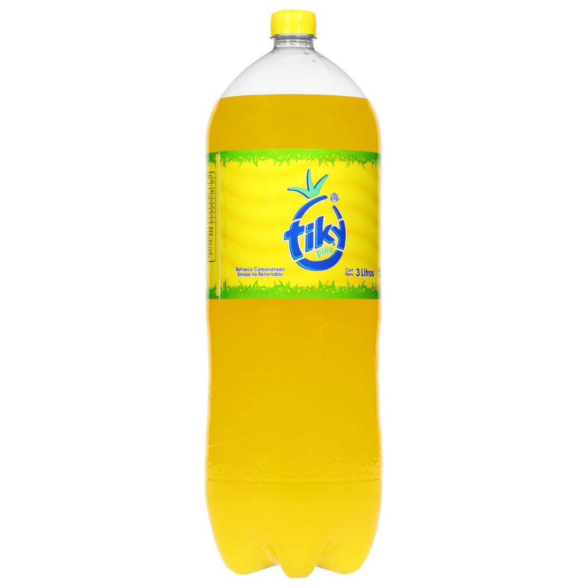 slide 6 of 14, Tiky Pina Carbonated Pineapple Flavor Soft Drink 3 l, 101 fl oz