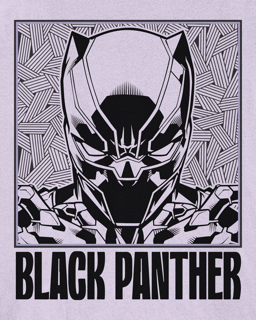slide 2 of 2, Carter's Carters Kid Black Panther Tee Grey 4, 1 ct