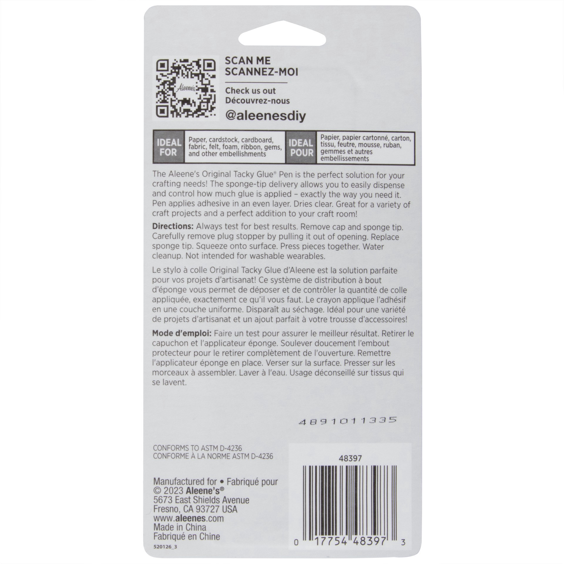 slide 6 of 7, Aleene's Original Tacky Glue Sponge Tip Pen, 1.69oz., 1.69 oz
