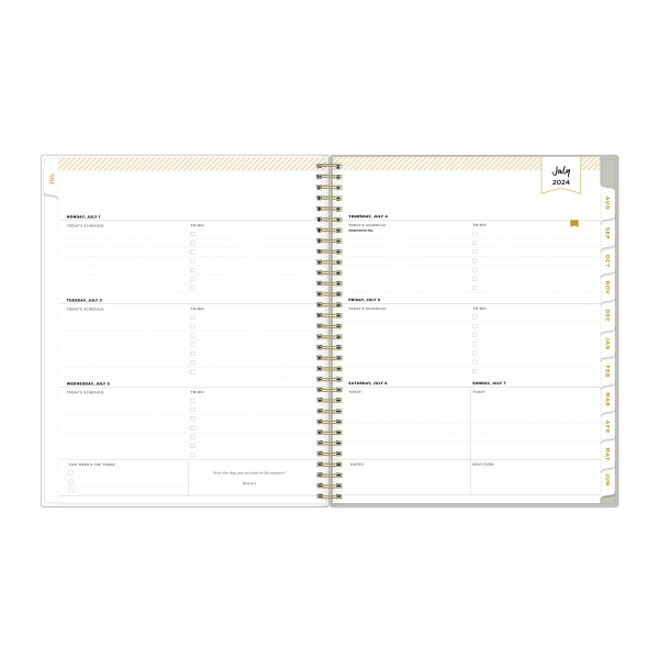 slide 6 of 6, 2024-2025 Day Designer Weekly/Monthly Planning Calendar, 8-1/2"" X 11"", Chic, July To June, 147769, 1 ct