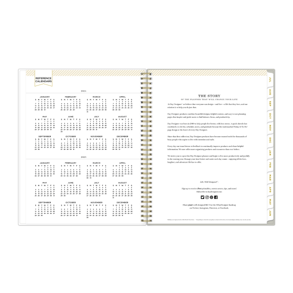 slide 4 of 6, 2024-2025 Day Designer Weekly/Monthly Planning Calendar, 8-1/2"" X 11"", Chic, July To June, 147769, 1 ct