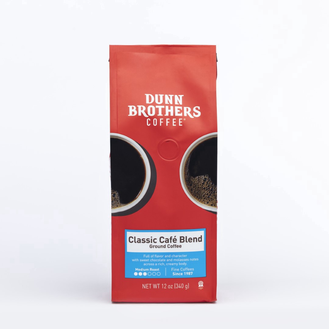 slide 1 of 1, Dunnbrothe Dunn Brothers Coffee Ground Classic Cafe Blend Coffee - 12 oz, 