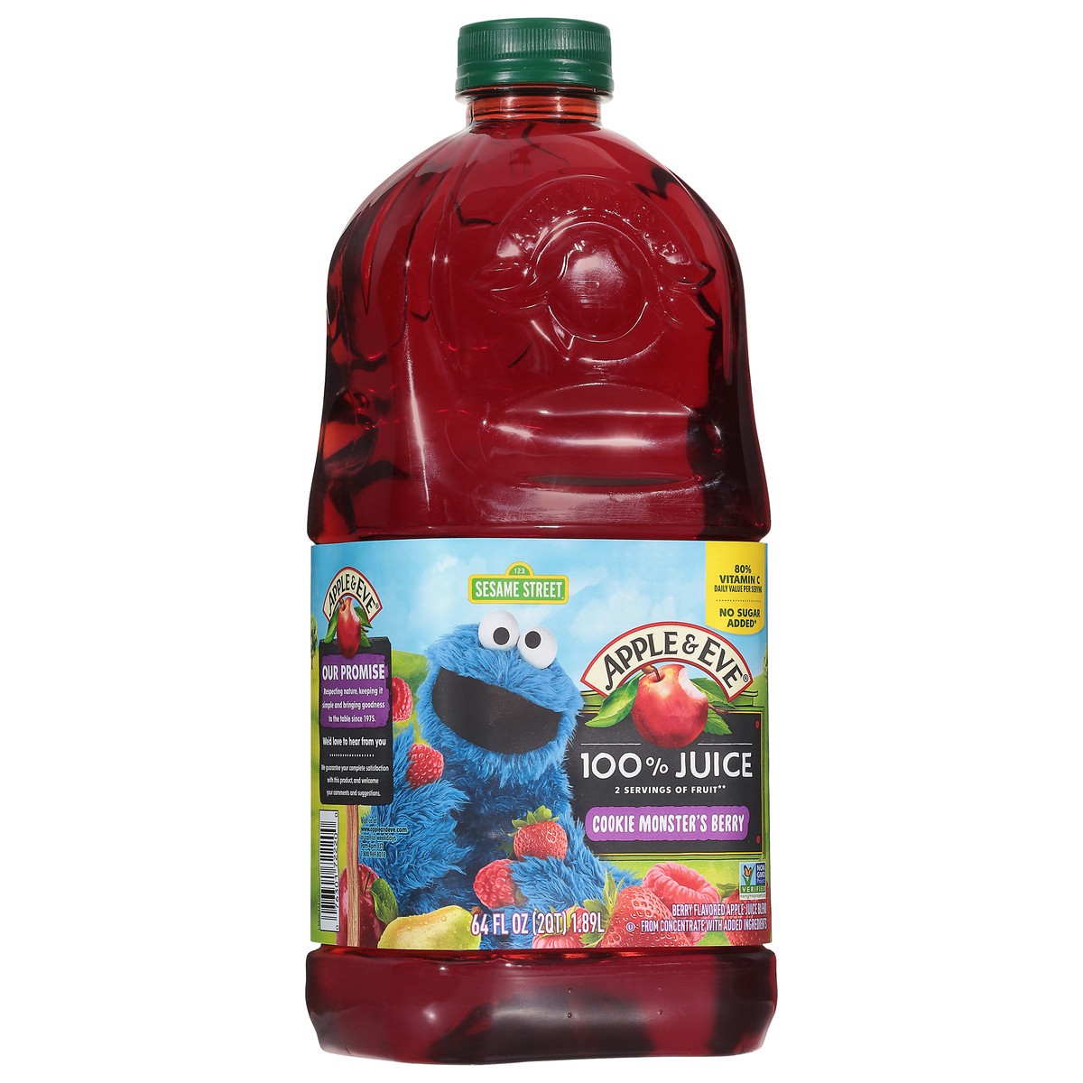slide 2 of 9, Apple & Eve Cookie Monster's Berry 100% Juice 64 fl oz, 64 fl oz