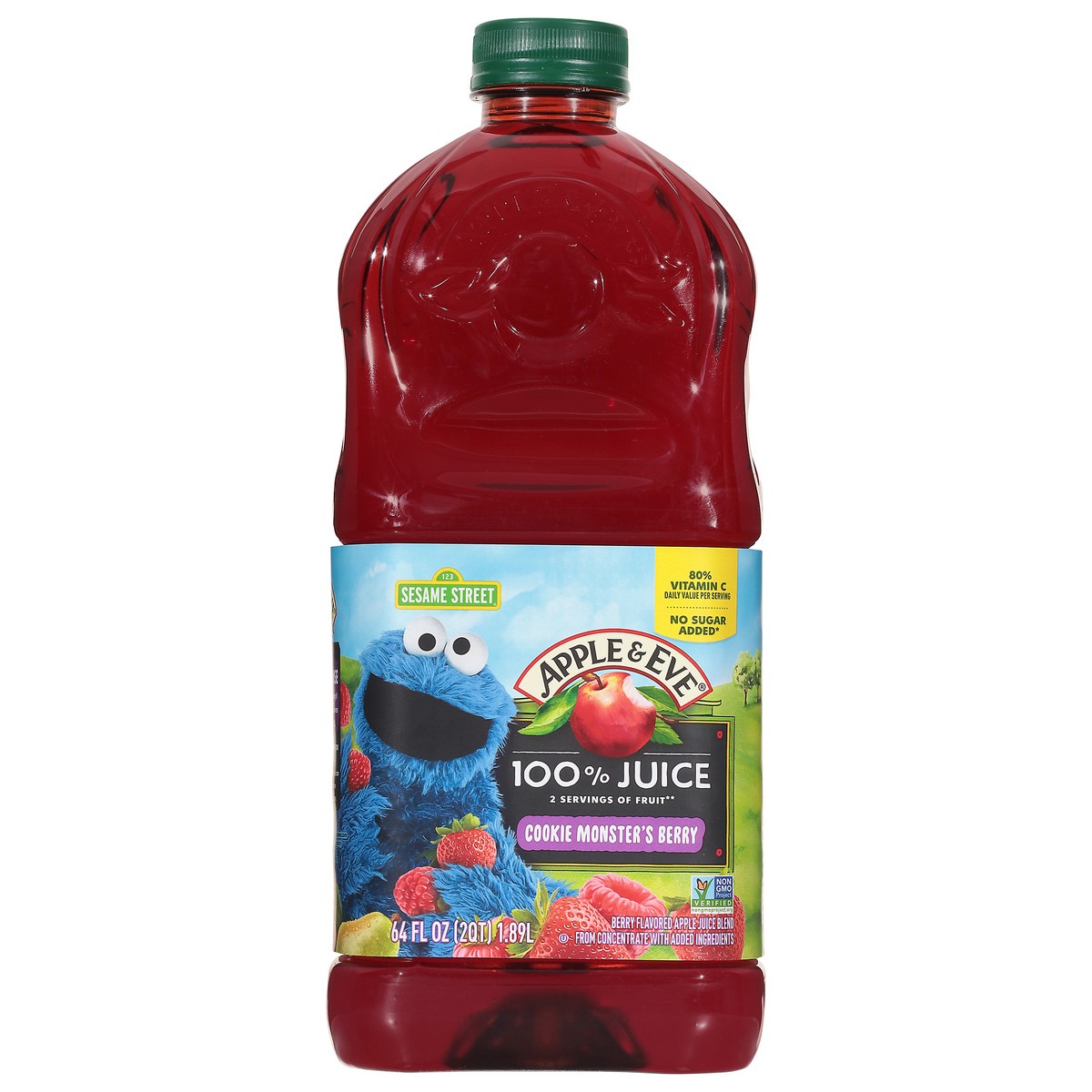 slide 1 of 9, Apple & Eve Cookie Monster's Berry 100% Juice 64 fl oz, 64 fl oz