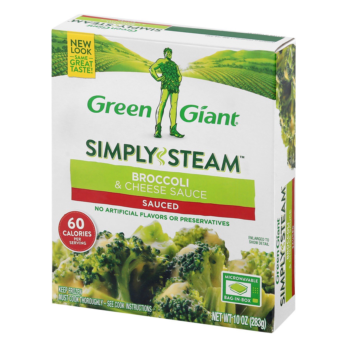 slide 8 of 9, Green Giant Simply Steam Sauced Broccoli & Cheese Sauce, 10 oz