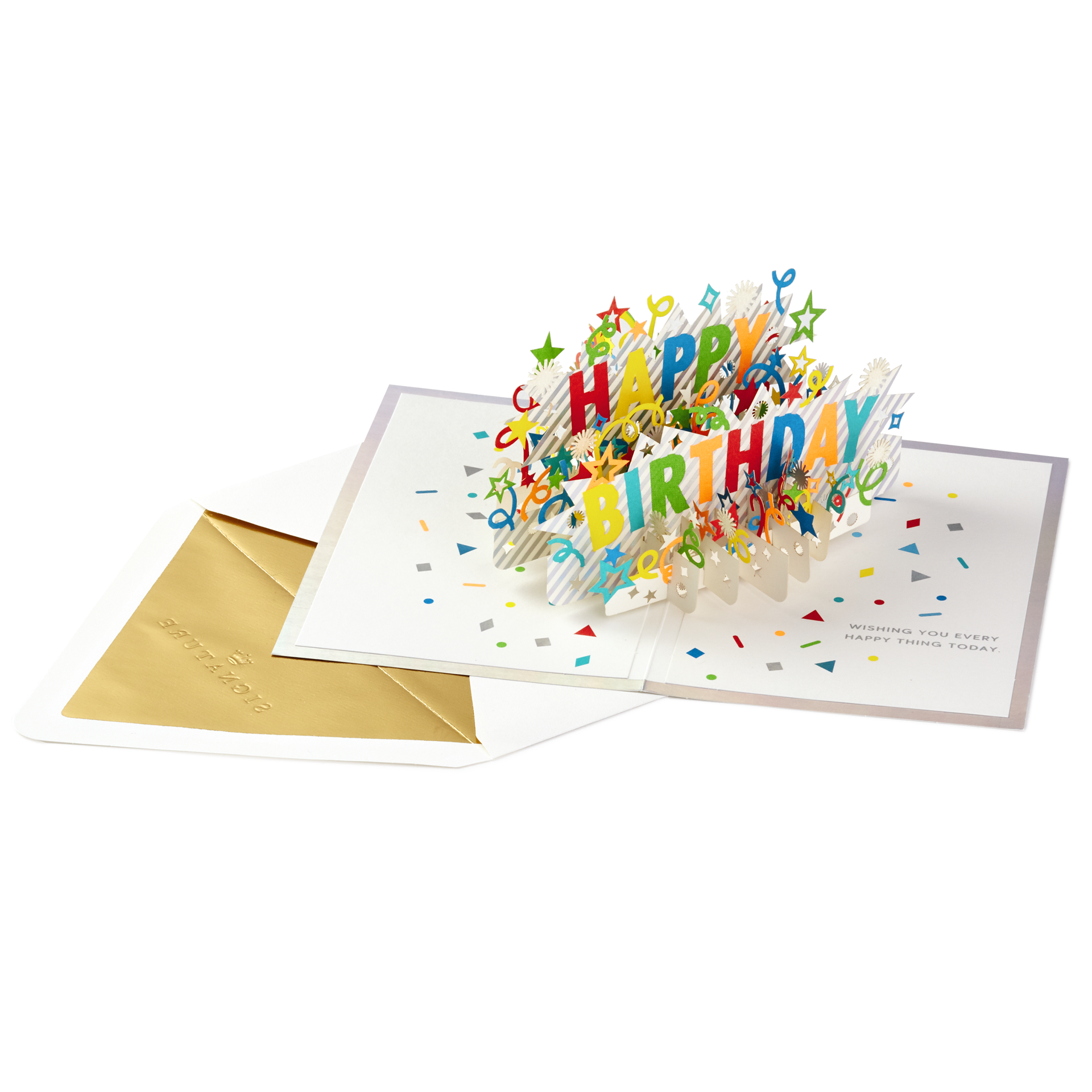 slide 2 of 3, Hallmark Signature Paper Wonder Pop Up Birthday Card (Happy Birthday), 1 ct