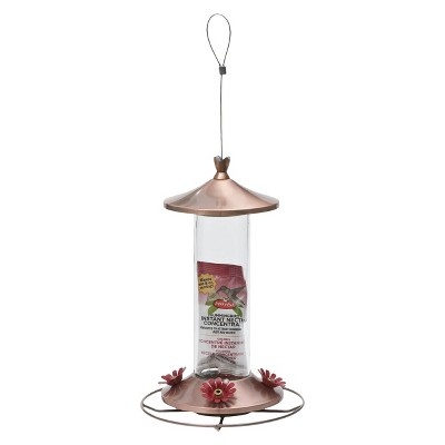 slide 1 of 1, Perky-Pet Copper Glass Tube Hummingbird Feeder, 1 ct