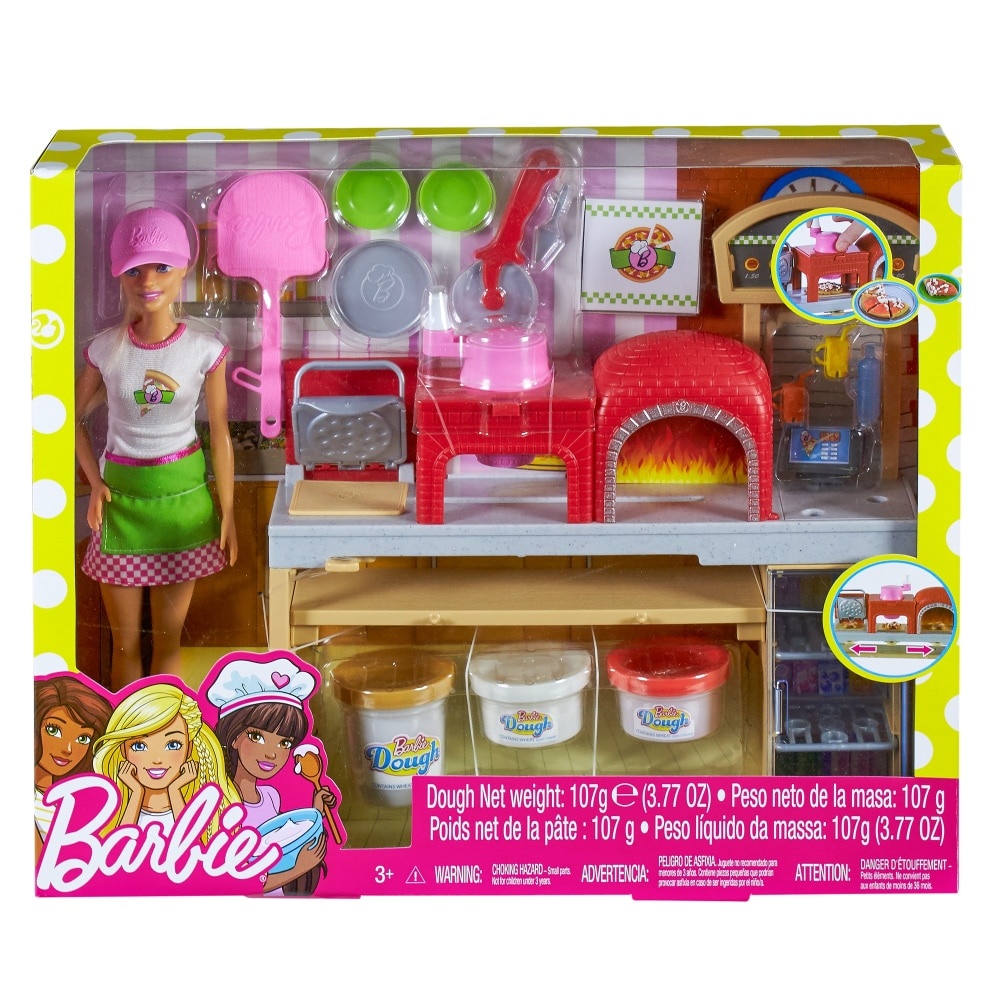 slide 1 of 1, Mattel Barbie Pizza Chef Doll And Playset, 1 ct