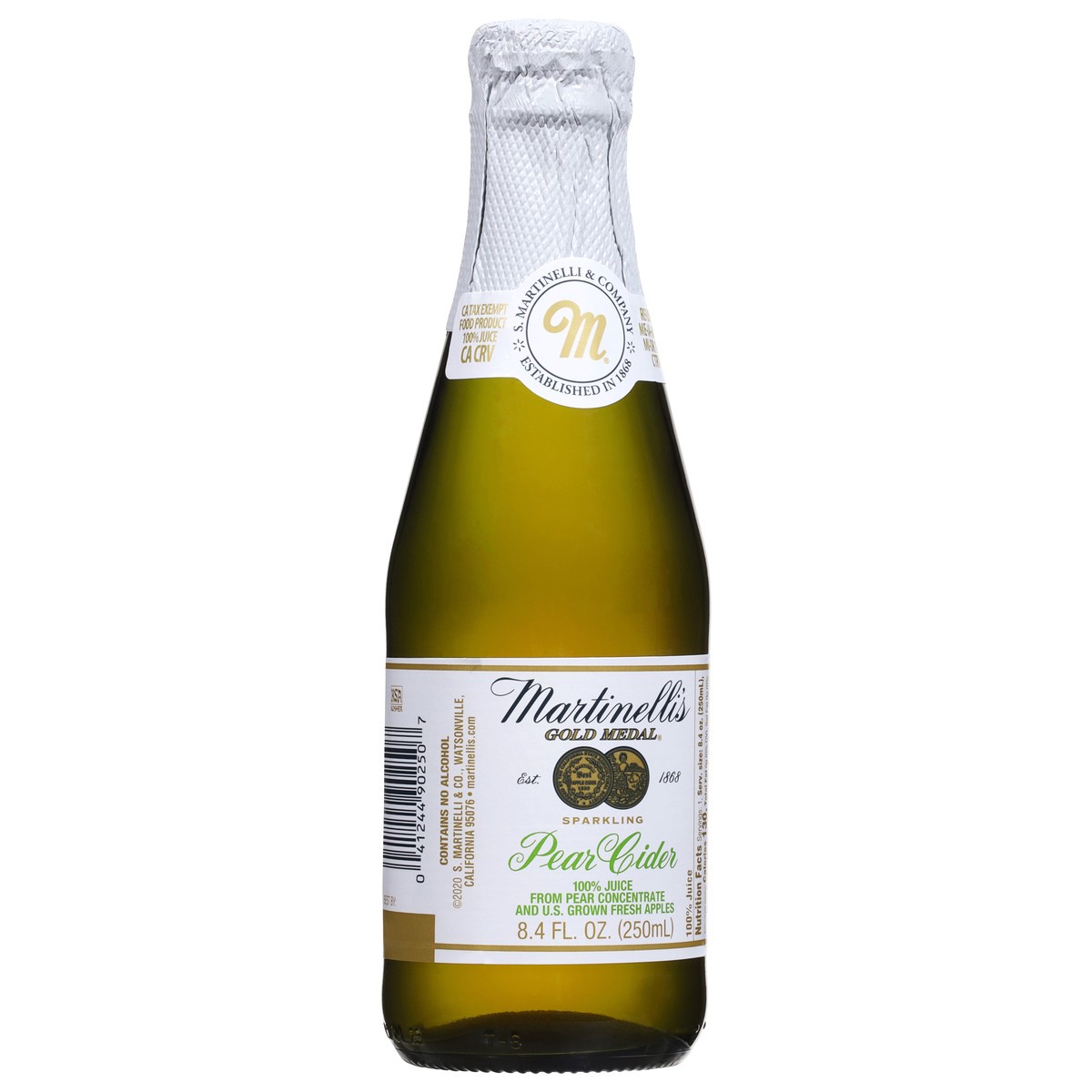 slide 2 of 4, Martinelli's Gold Medal Sparkling Pear Cider 8.4 fl oz, 8.4 fl oz
