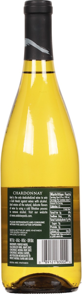 slide 5 of 9, J. Lohr ARIEL Chardonnay, 750 ml