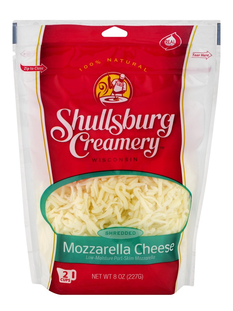 slide 1 of 1, Shullsburg Creamery Shredded Mozzarella Cheese, 8 oz